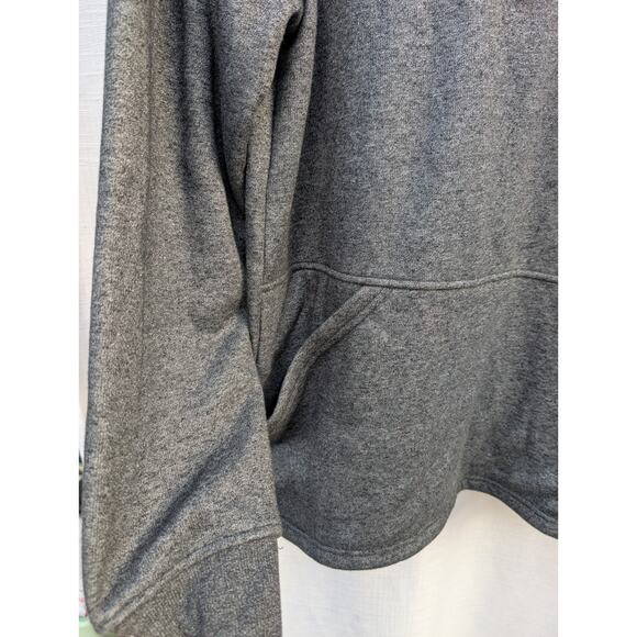 Hollywood The Jean People Mens Fleece Lined Funnel Neck Hoodie Sz M Charcoal - Picture 3 of 9